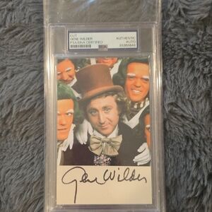 Gene Wilder Autograph. Encapsulated With PSA Authentication.